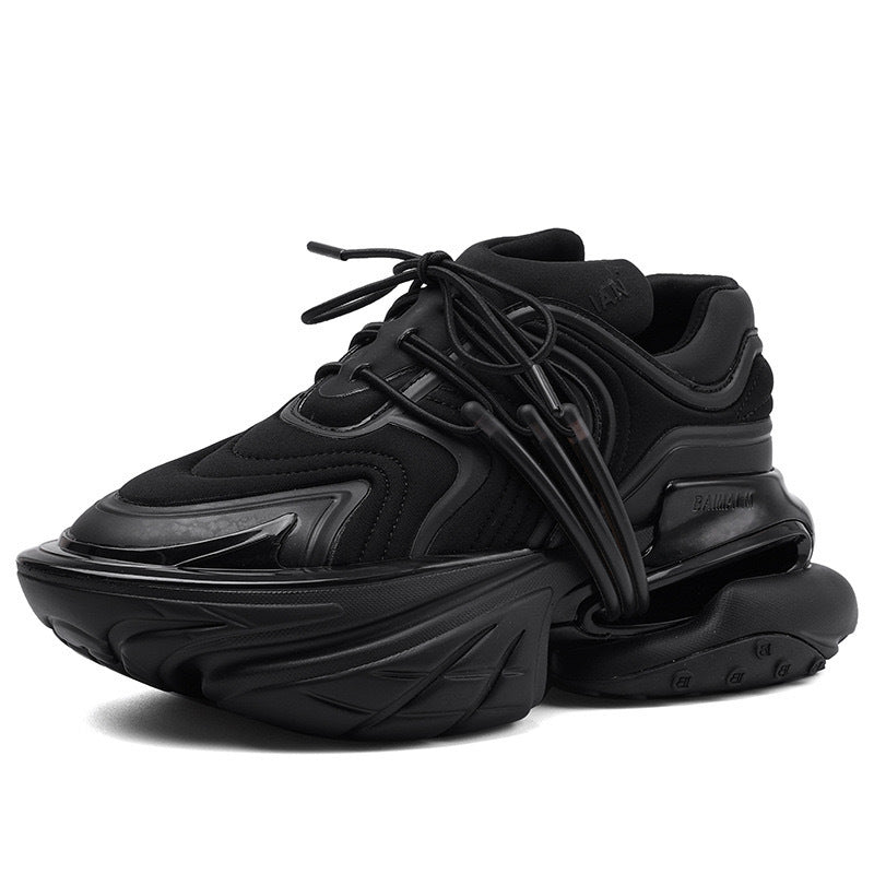 Men's Bottom Heightened Daddy Couple Niche Yacht Light Luxury Fashion Technology Women's Sports Shoes