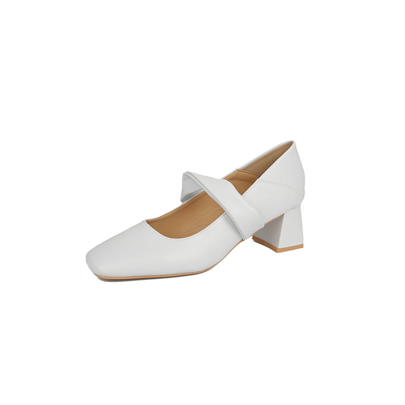 Women's Mary Jane High Gentle Fairy Lady Style Dress Women's Fashion Shoes
