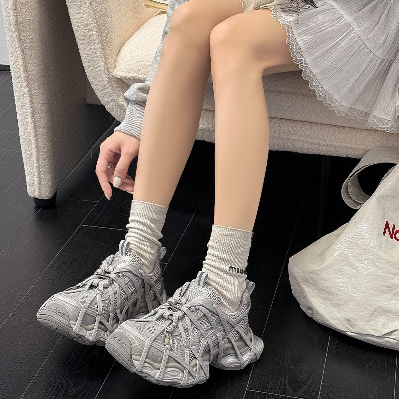 Women's Wind Dad Spring Platform Height Increasing Women's Sports Shoes