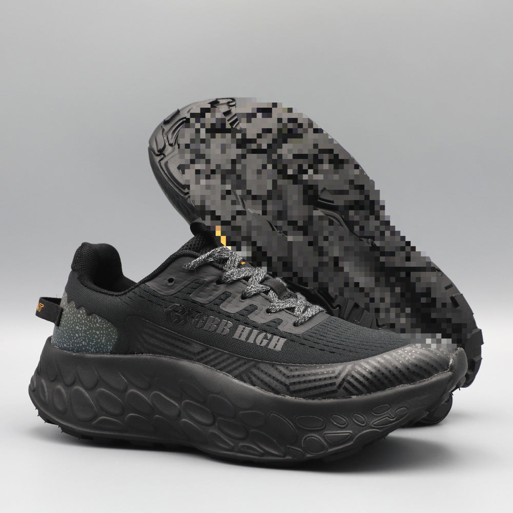 Men's Thick Sole Height Increasing Hiking Dad Ultra Light Breathable Men's Sports Shoes