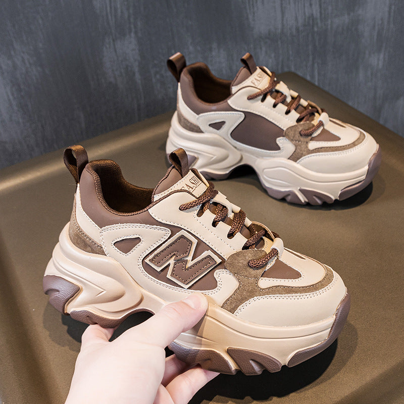 Women's Thick Sole Increased Authentic Clunky Fashion Women's Sports Shoes