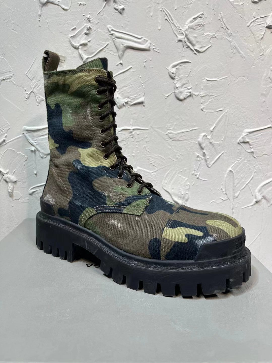 Men's Round Toe Viscose Big First Layer Men's Leather Boots