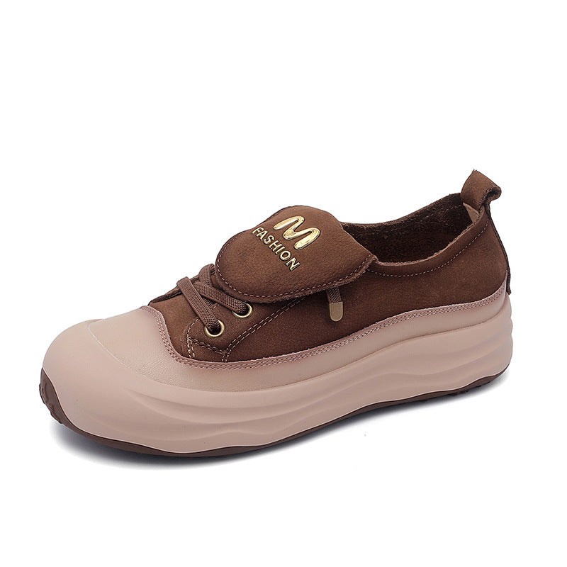 Women's Thick Bottom Niche Sports Retro Style Casual Shoes