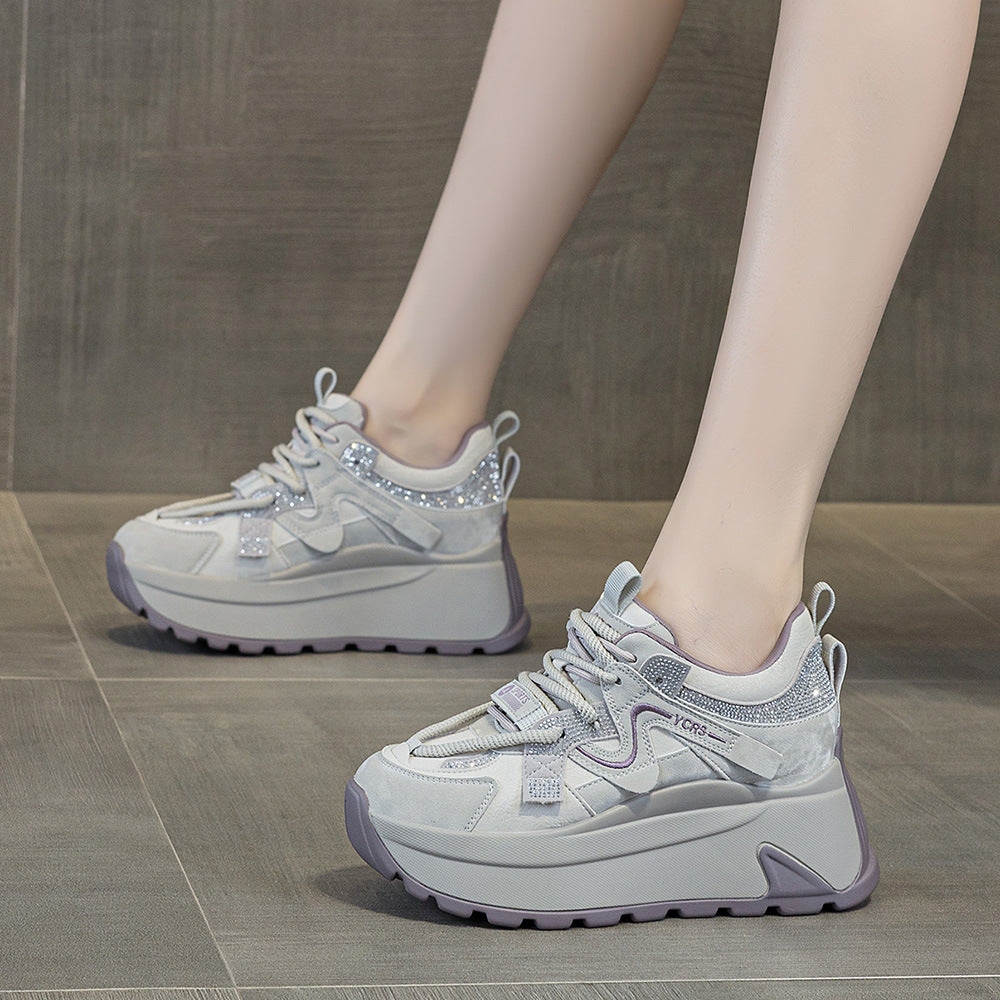 Women's Spring Small Thick Bottom Burst Board Fashion Women's Sports Shoes