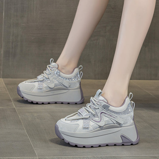 Women's Spring Small Thick Bottom Burst Board Fashion Women's Sports Shoes