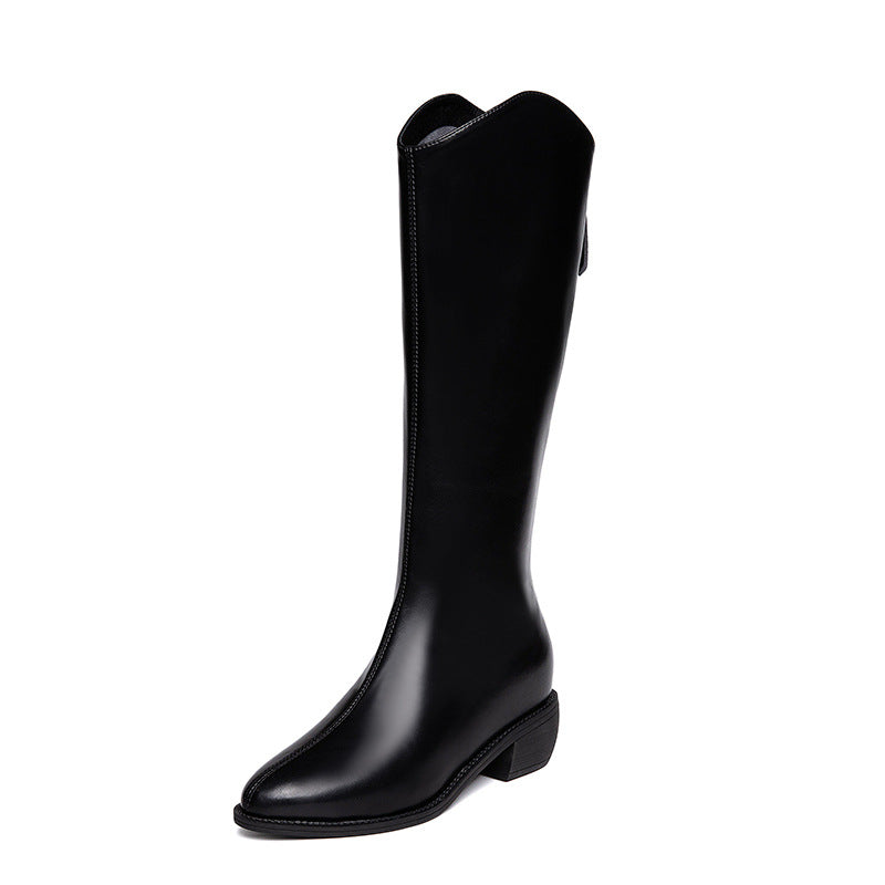 Height Increasing Insole Female Autumn Knight Boots