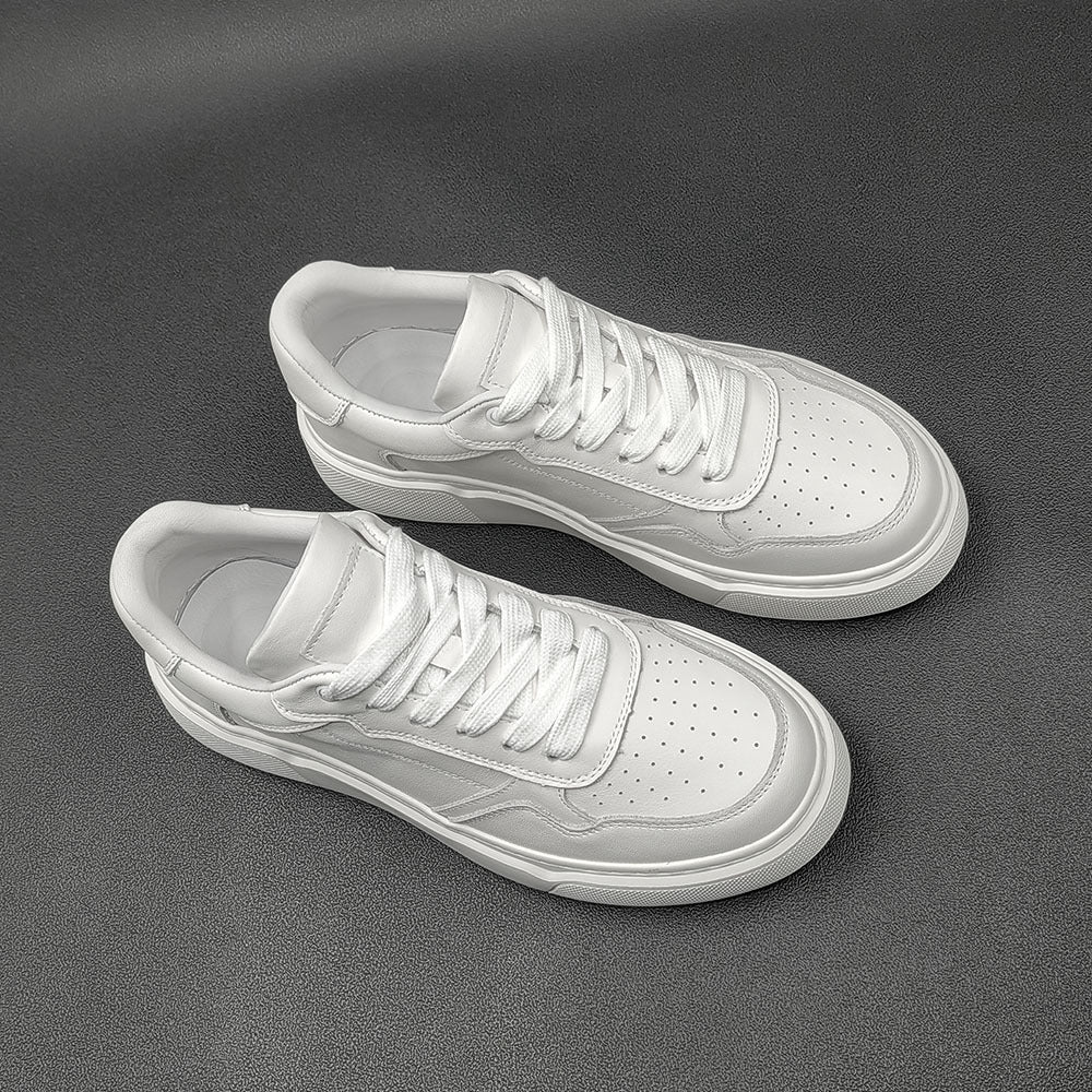 Men's First Layer Board Fashion Platform White Men's Sports Shoes