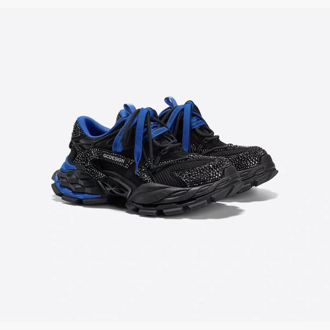 Women's Retro Contrast Color Dad Spring Versatile Platform Women's Sports Shoes