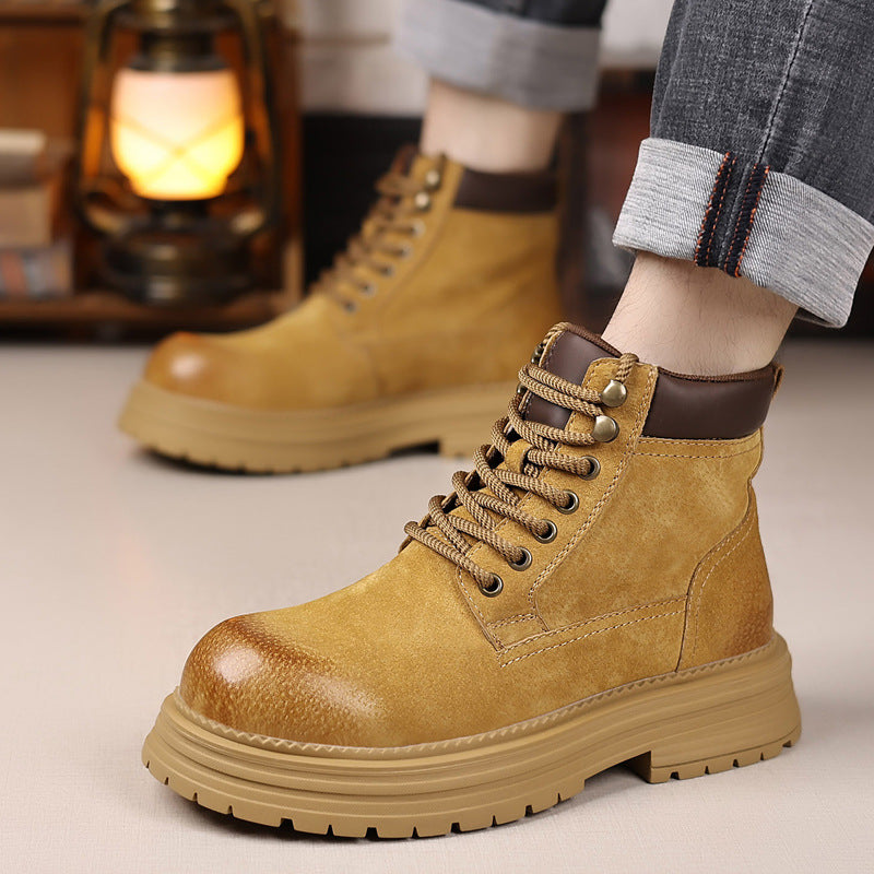 Men's Desert Autumn Worker British Style Outdoor Men's Martin Boots