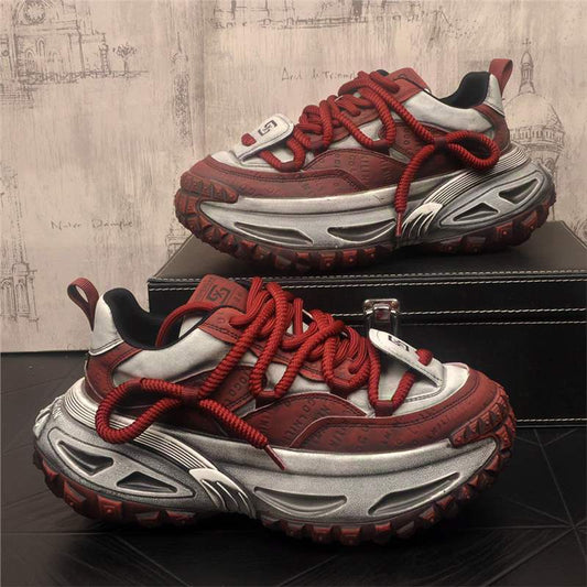 Men's Thick Bottom Dad Retro Fashion Trends Men's Sports Shoes