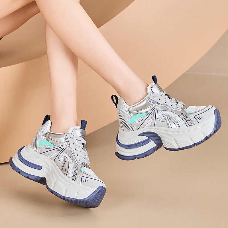 Women's Dad Spring Breathable Increased Muffin Feet Small Sneakers