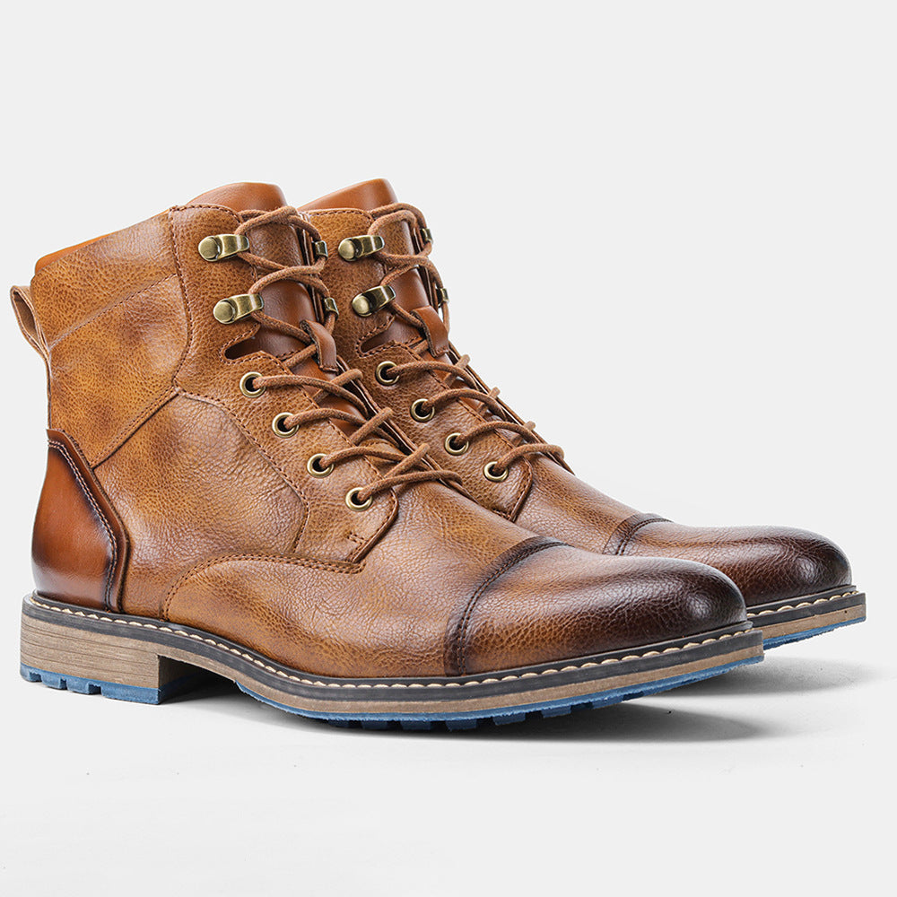 Men's Large Size Single Fashion Clothes Ankle Boots