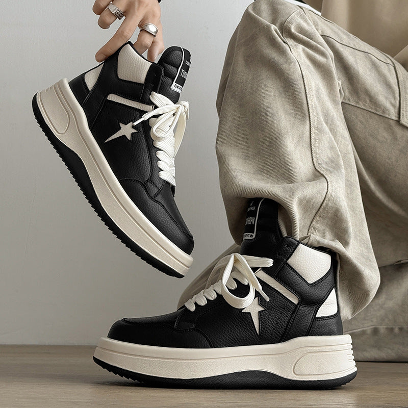 Men's Autumn Retro Thick-soled Design Stylish Height Men's Sports Shoes