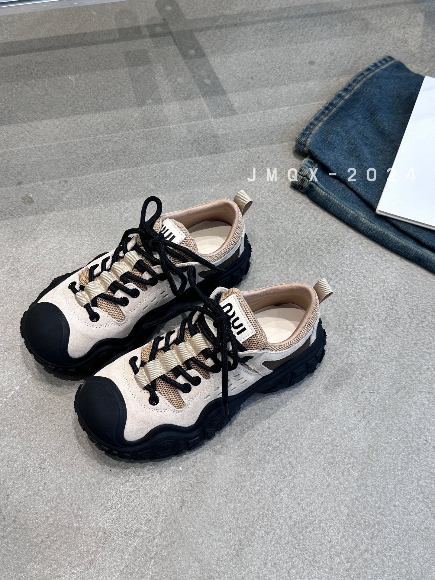 Women's Round Toe Heightened Daddy Outdoor Climbing Men's Shoes