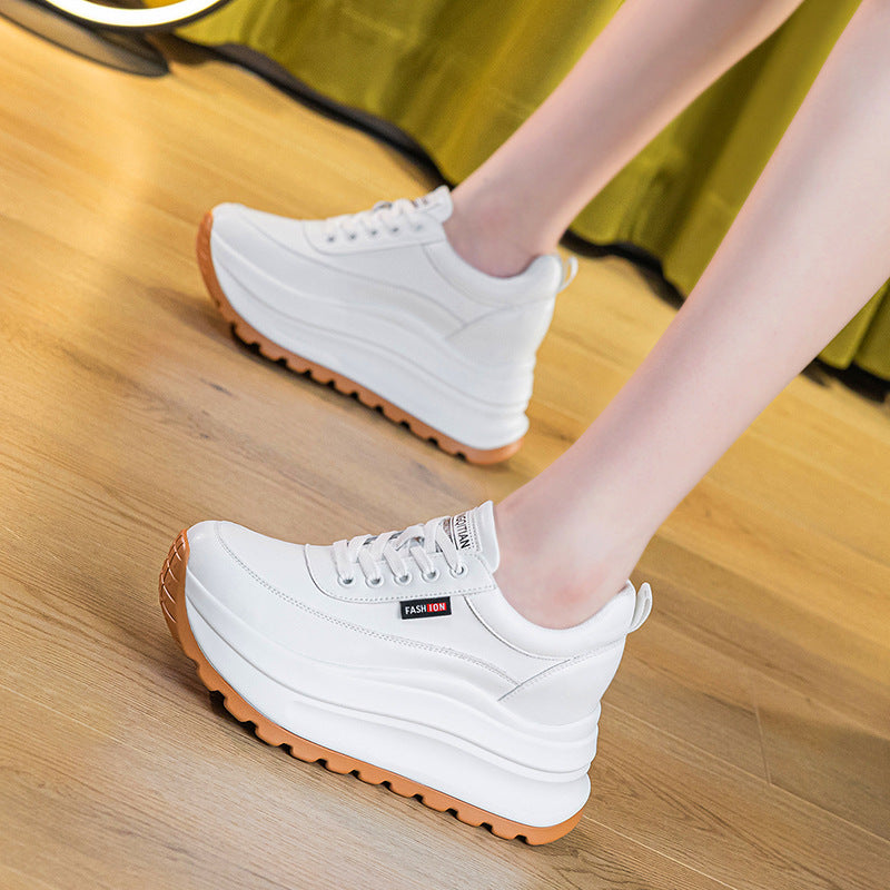 Women's Single-layer Small Platform Thick Bottom Wedge Women's Shoes