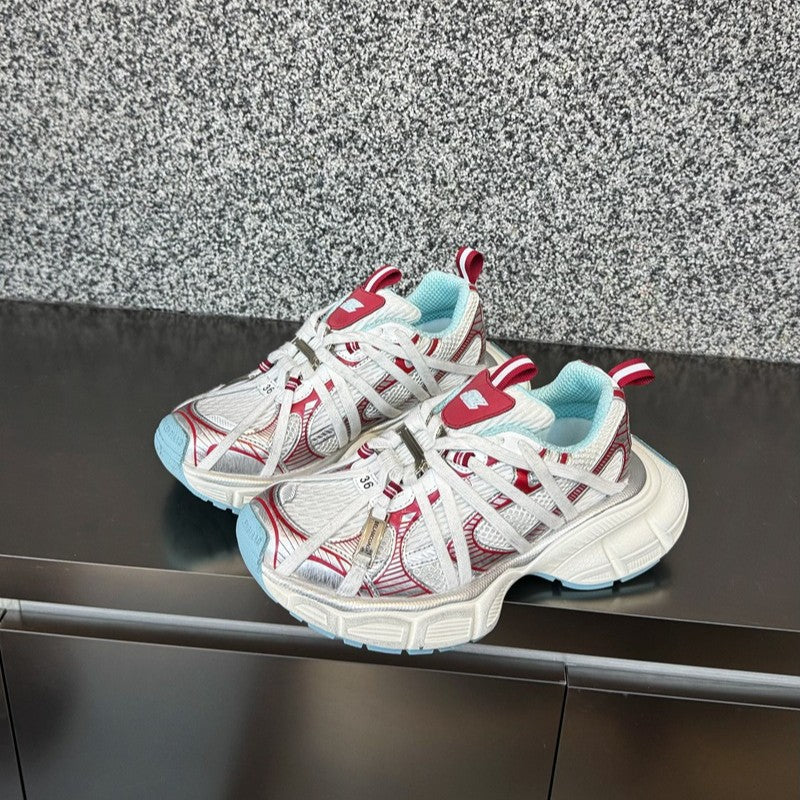 Women's Dad Super Popular Tail Metallic Thick-soled Women's Sports Shoes