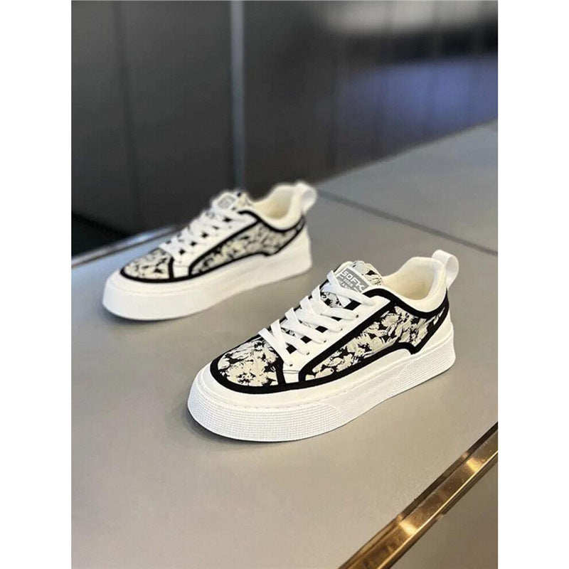 Men's Fashionable Summer Printing Breathable Board Versatile Men's Sports Shoes