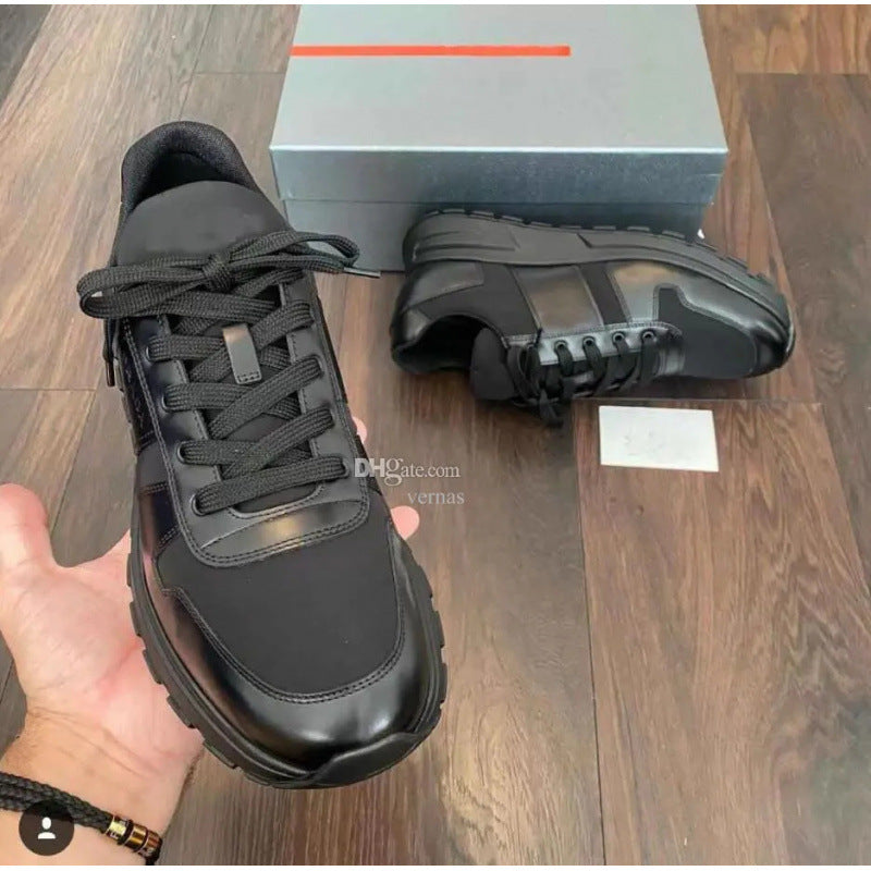 Summer Trendy Low Cut Cowhide Joint Business Leisure Tourist Men's Sports Shoes