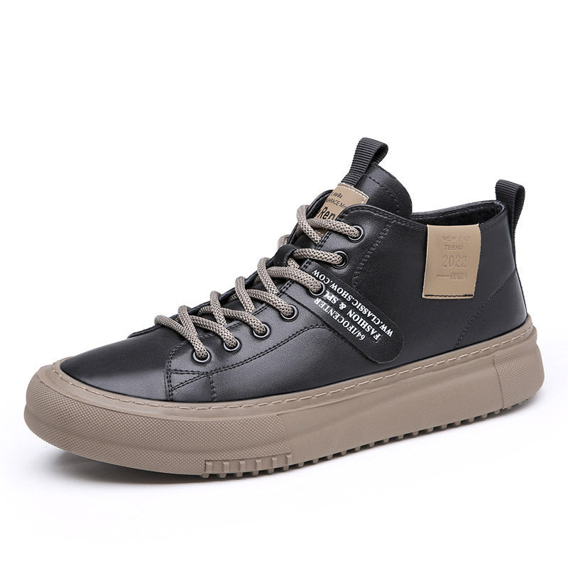 Men's Spring Trend Embossed Fashion Elevator Easy Men's Sports Shoes
