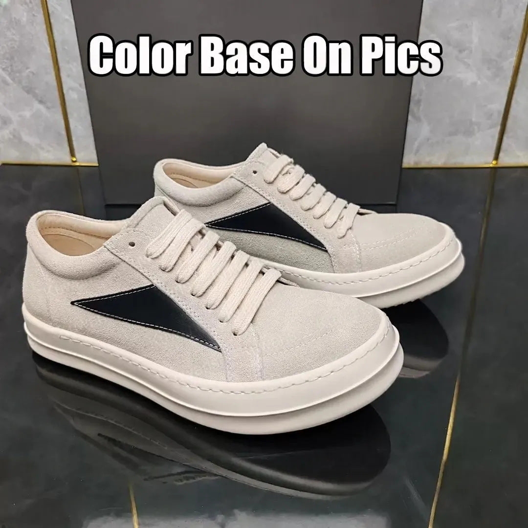 Platform Height Increasing Round Toe High Version Comfortable Casual Shoes