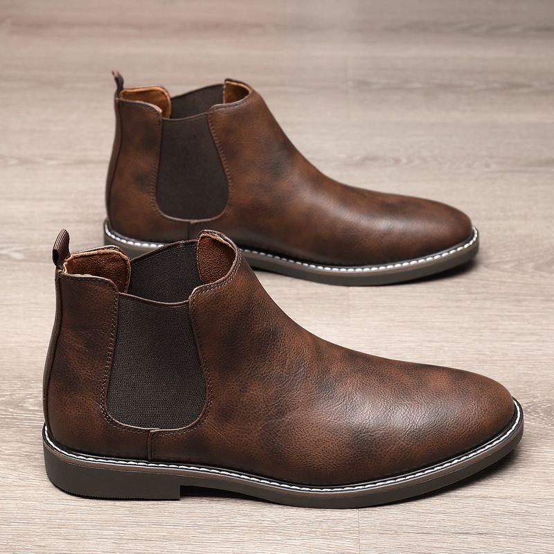 Men's Dr. Martens Green Breathable Chelsea Retro Easy Matching Men's Martin Boots