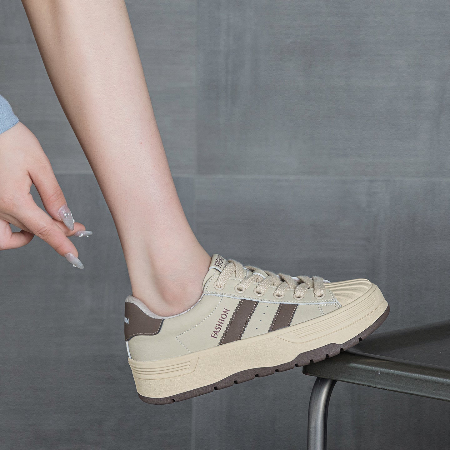 Women's Biscuit Shape Thick Sole Lightweight Height Women's Casual Shoes