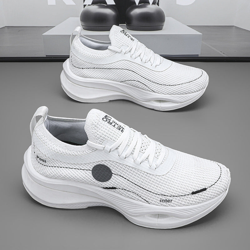 Men's Fly Woven Mesh Breathable Couple Light Fashion Trendy Women's Sports Shoes