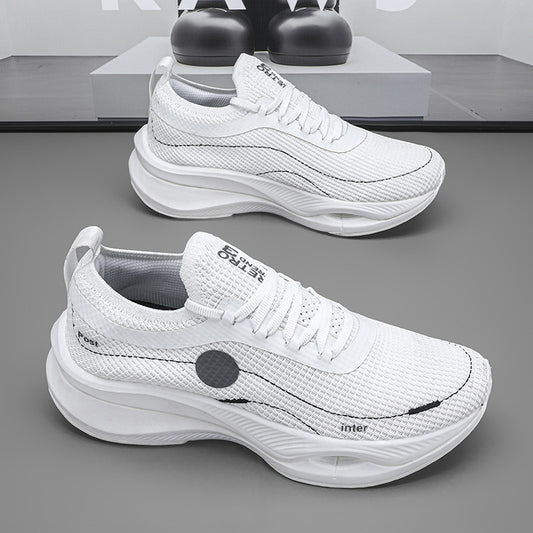 Men's Fly Woven Mesh Breathable Couple Light Fashion Trendy Women's Sports Shoes