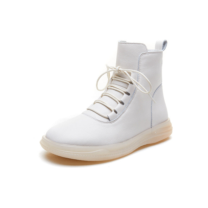Women's Top White Flat Large Size Small Soft Bottom Short Women's Casual Shoes