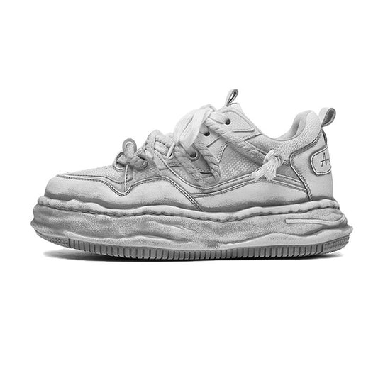Men's Spring Height Increasing Dirty Board Old Men's Shoes