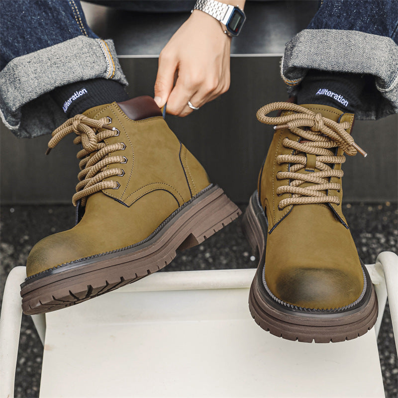 Men's Worker Autumn Tide Martin Vintage Desert British Style Boots