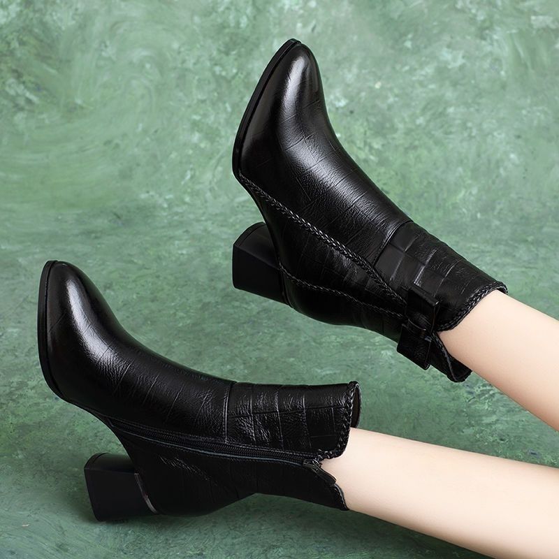 Women's & Men's Real Soft Short For Chunky Martin Veet Padded Western Women's Leather Boots