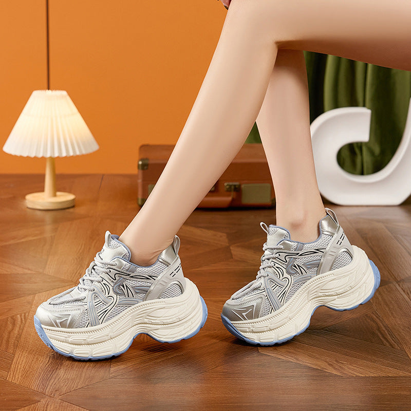 Women's Platform Dad Spring Fashion Mesh Versatile Men's Shoes