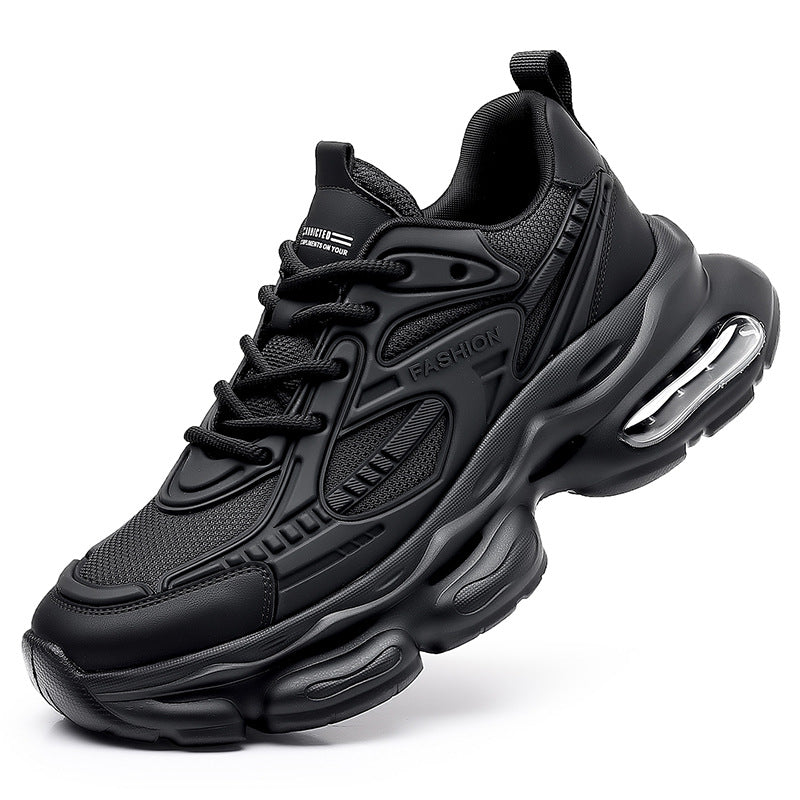 Men's Spring Mesh Breathable Green Running Raise The Bottom Black Air Men's Sports Shoes