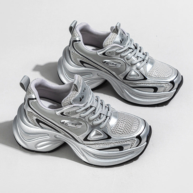 Classy Women's Thick-soled Sier Dad Korean Women's Sports Shoes