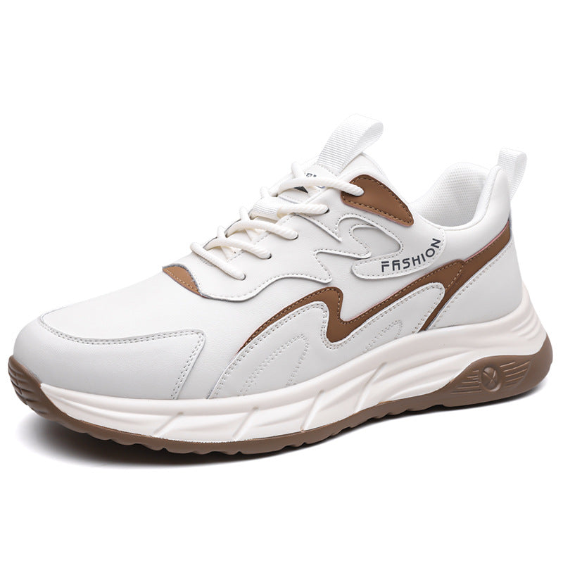 Men's Breathable Soft Bottom Running Trendy Genuine Platform Men's Sports Shoes