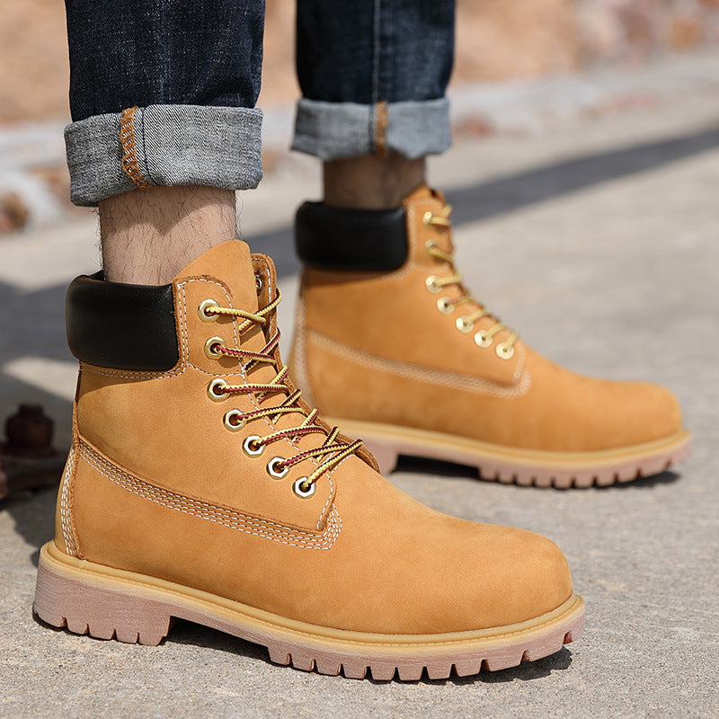 Women's & Men's Top Working Wear Worker Waterproof Martin Layer Boots