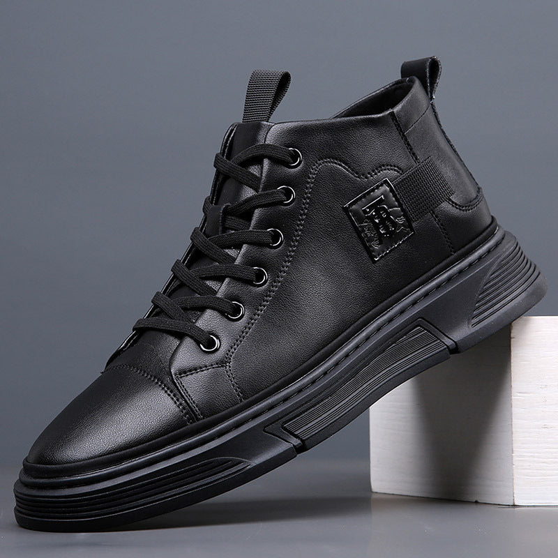 Men's Spring Trend Embossed Fashion Elevator Easy Men's Sports Shoes