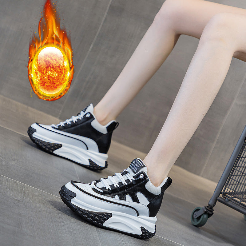 Women's Fashionable Versatile Dad Platform Muffin Height Women's Casual Shoes