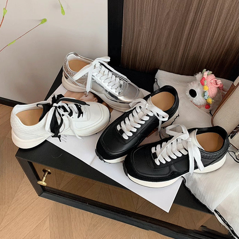 Women's Increasing Insole Diamond Thick Bottom Small Sports Casual Shoes