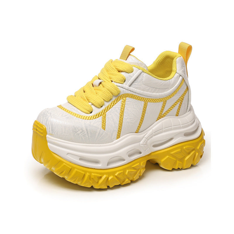 Women's Platform Height Increasing Insole Dad Spring Sports Casual Shoes