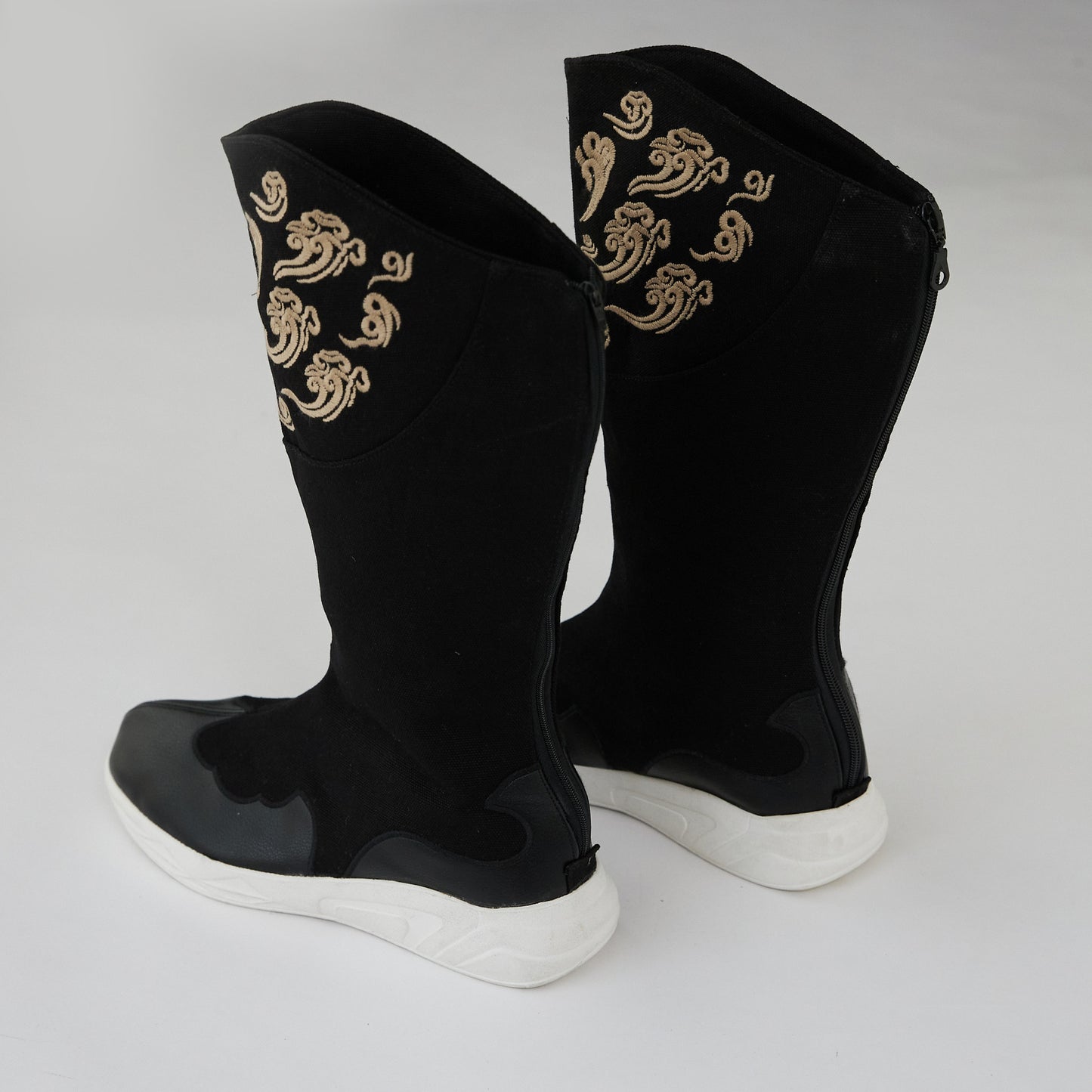 Men's Retro Ethnic Style Cotton Colorful Cloud Boots
