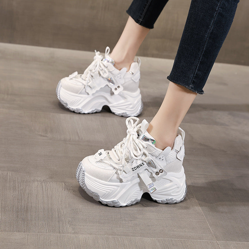 Women's Small Platform Height Increasing Insole Super Casual Shoes