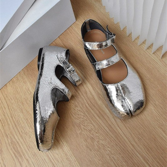 Women's Original Single Mary Jane Trotter Sheepskin Flat Low-cut Women's Fashion Shoes