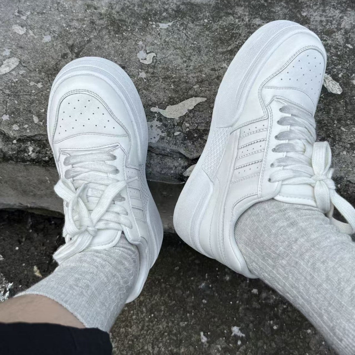 Attractive Classic Women's Platform White Sports Women's Casual Shoes