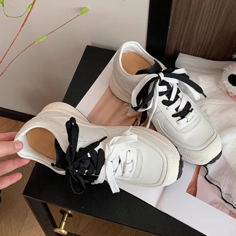 Women's Increasing Insole Diamond Thick Bottom Small Sports Casual Shoes