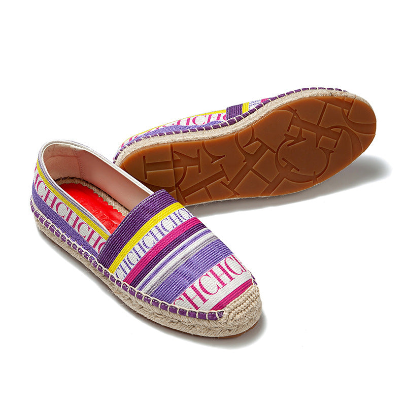 Women's Fisherman Thick Bottom For Outdoors Letter Side Fashion Solid Color Women's Casual Shoes