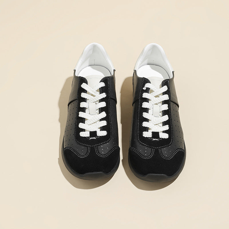 Women's Cowhide Ballet Training Spring Niche Vintage Women's Shoes