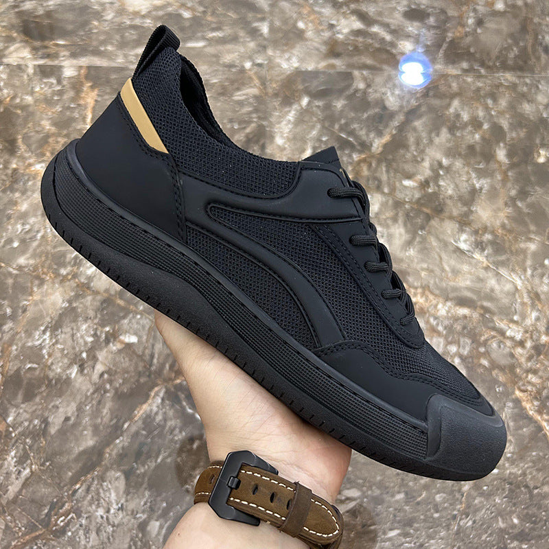 Men's Summer Breathable Woven Surface Soft Bottom Portable Sneakers