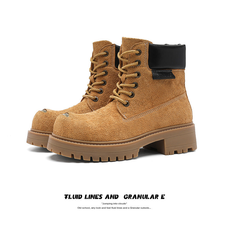 Design Trendy Big Head Autumn Thick-soled British Men's Martin Boots
